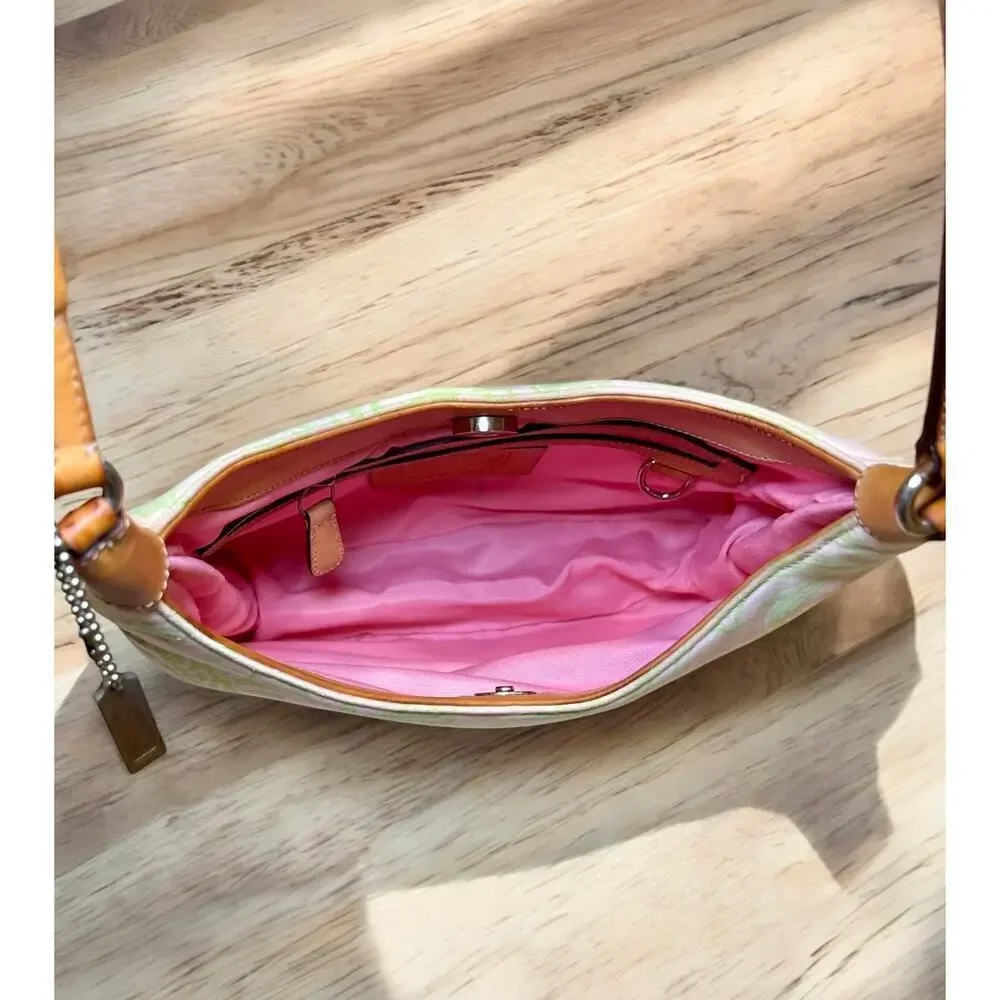 Vintage Coach 8913 Girlie Floral Twill Hobo & Matching Wristlet